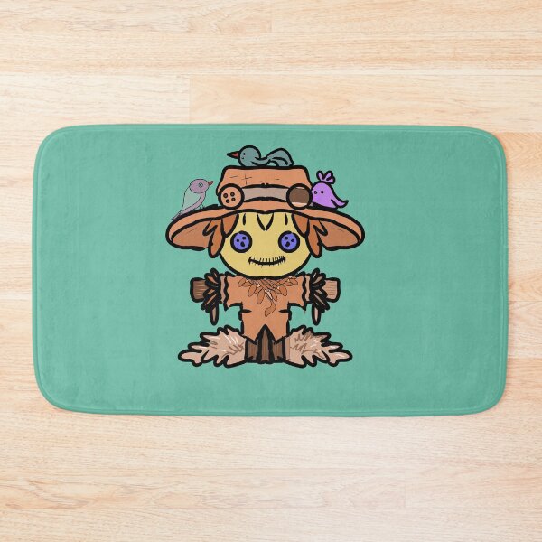 Item preview, Cute Scarecrow with Bird Friends | Fall Cottagecore Art designed and sold by HopeAndHustle.