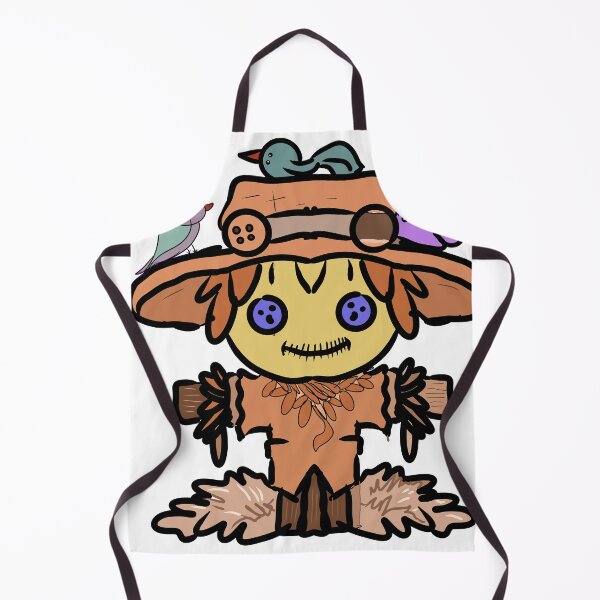 Item preview, Cute Scarecrow with Bird Friends | Fall Cottagecore Art designed and sold by HopeAndHustle.