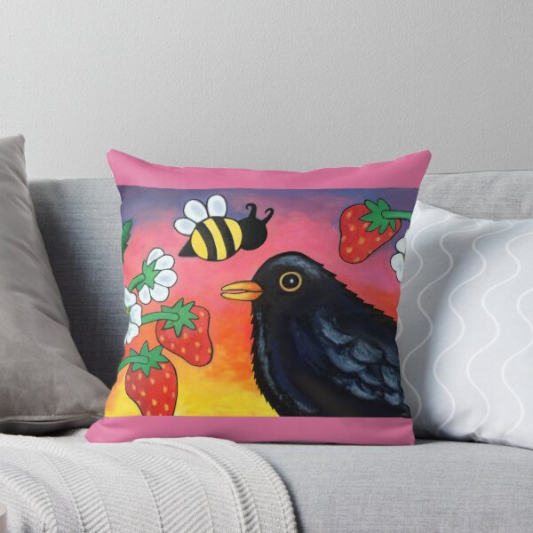 Item preview, Blackbird/Strawberries - Bee Sweet...It’s Summer  designed and sold by Debbee75.