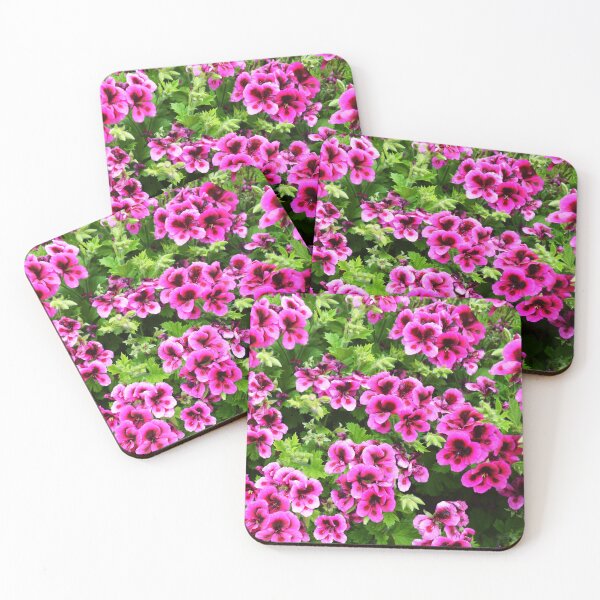 Item preview, Hot Pink Magenta Growing Geraniums designed and sold by A-Work-Of-Art.