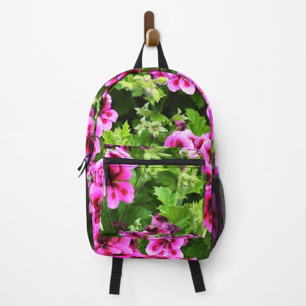 Item preview, Hot Pink Magenta Growing Geraniums designed and sold by A-Work-Of-Art.