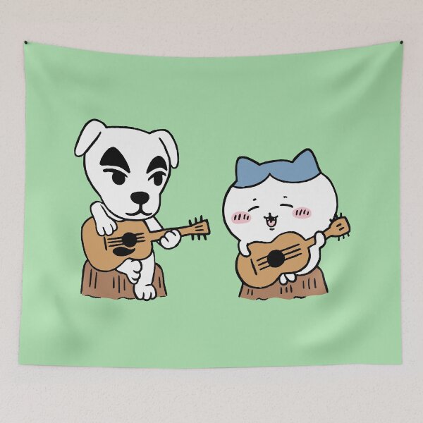 Item preview, K.K. Slider & Hachiware (Animal Crossing x Chiikawa) designed and sold by Erin-Burns.