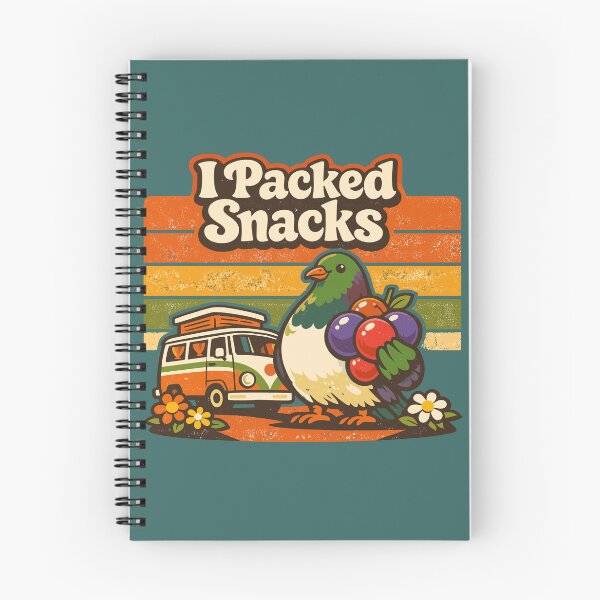 Item preview, I Packed Snacks Kererū  – Retro 70s Funny NZ Bird Road Trip designed and sold by MvuuStudio.