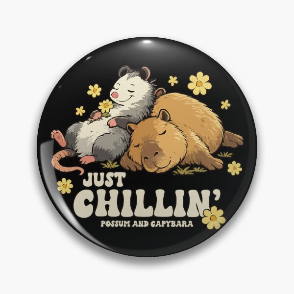 Item preview, Just Chillin' Possum and Capybara designed and sold by wingstar.