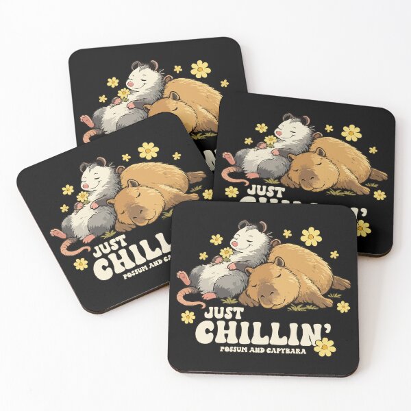 Item preview, Just Chillin' Possum and Capybara designed and sold by wingstar.