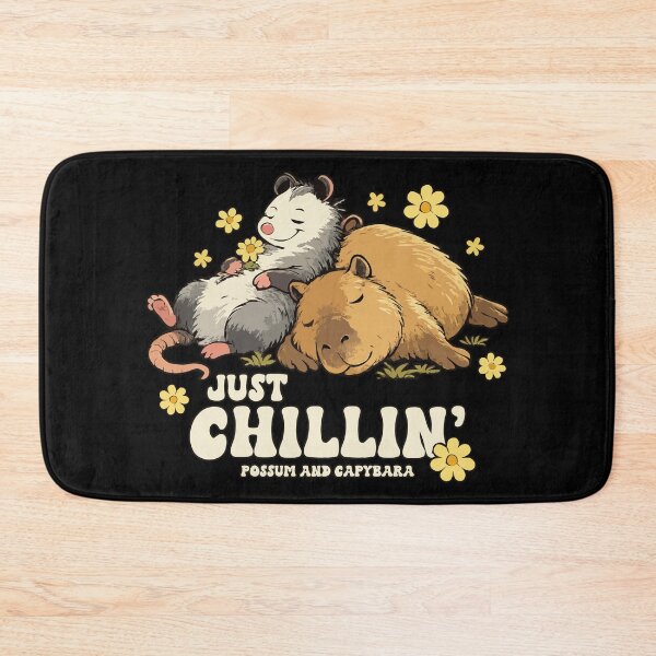 Item preview, Just Chillin' Possum and Capybara designed and sold by wingstar.