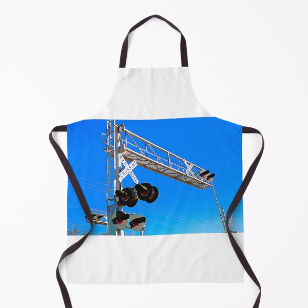 Item preview, Railroad Crossing With Left Side Mounted Cantilever Flashers designed and sold by WHBPhotoArt.