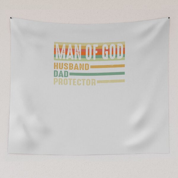 Item preview, Man of God Husband Dad Protector Christian Dad Father's Day Gift designed and sold by FrontierCosmic.