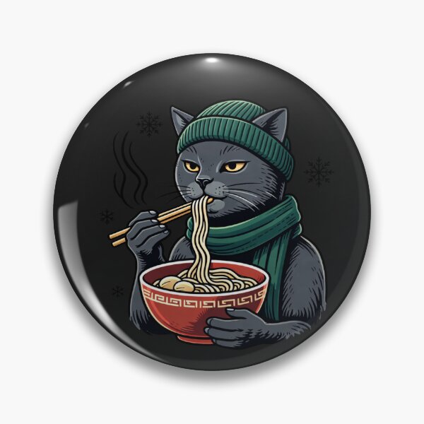 Item preview, Ramen Cat – Cozy Winter Foodie Streetwear Aesthetic Art designed and sold by ColorSplash123.