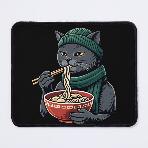 Item preview, Ramen Cat – Cozy Winter Foodie Streetwear Aesthetic Art designed and sold by ColorSplash123.