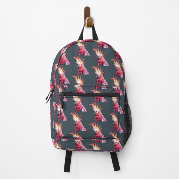 Item preview, Geometric Pink Cockatoo - Watercolor Low Poly Australian Bird Art designed and sold by Wennebabs.
