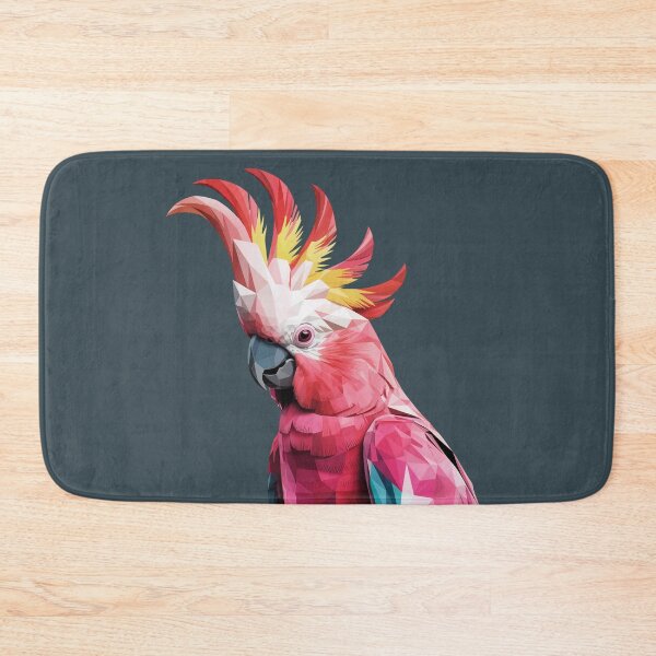 Item preview, Geometric Pink Cockatoo - Watercolor Low Poly Australian Bird Art designed and sold by Wennebabs.