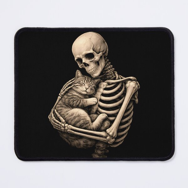 Item preview, Skeleton Hugging Cat Halloween designed and sold by JODYSMORGAN.