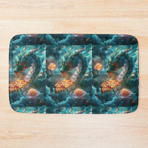 Item preview, Infernal Pizza Dragon – Dark Fantasy Surreal Beast Art designed and sold by Grafititee.