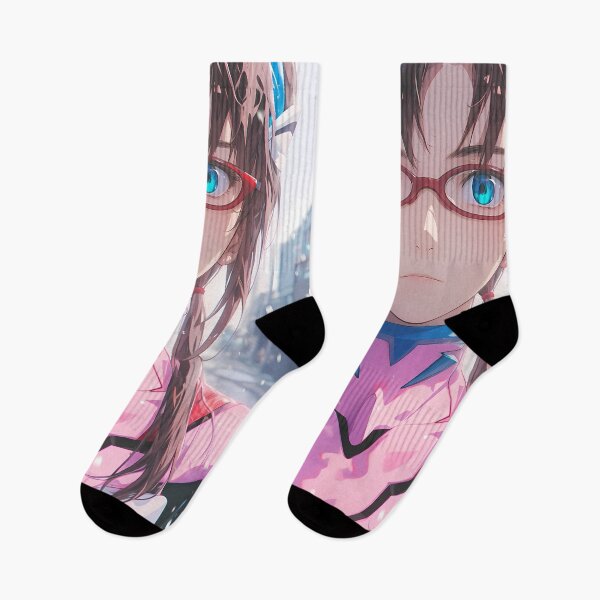 Item preview, Mari Makinami Neon Genesis Evangelion Glasses Blue Eyes City Rainy designed and sold by mildaclairmo.