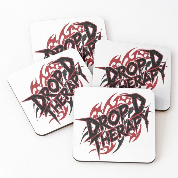 Item preview, Drop D Therapy – Y2K Nu Metal Inspired Heavy Music Design designed and sold by FlamaC.