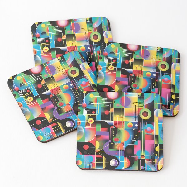 Item preview, Retro 1960's Colorfully Vibrant Abstract Geometric Designs designed and sold by DEC02.