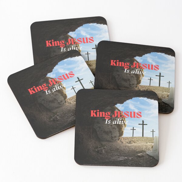 Item preview, King Jesus is alive Christian design designed and sold by TheProverbsMom.