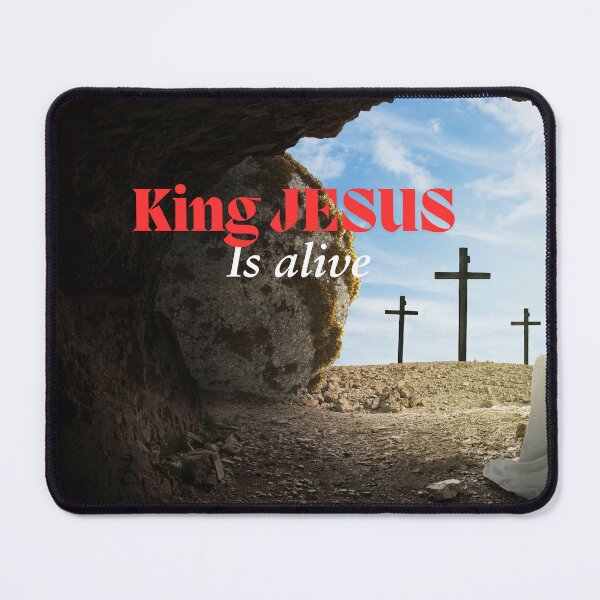 Item preview, King Jesus is alive Christian design designed and sold by TheProverbsMom.