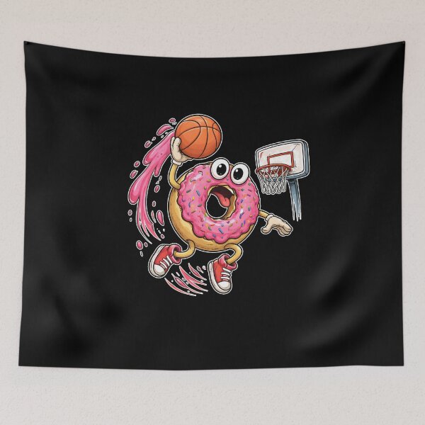 Item preview, Funny Donut Dunking Basketball designed and sold by JODYSMORGAN.