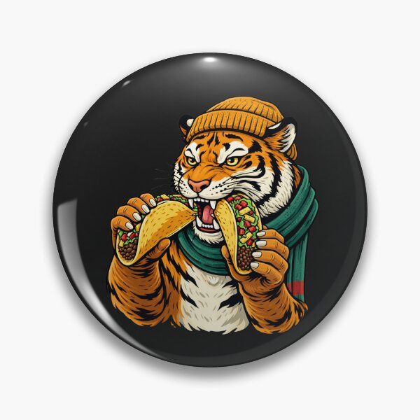 Item preview, Taco Tiger – Urban Streetwear Foodie Aesthetic Art designed and sold by ColorSplash123.