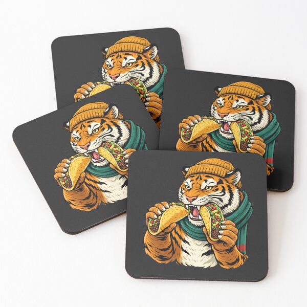 Item preview, Taco Tiger – Urban Streetwear Foodie Aesthetic Art designed and sold by ColorSplash123.