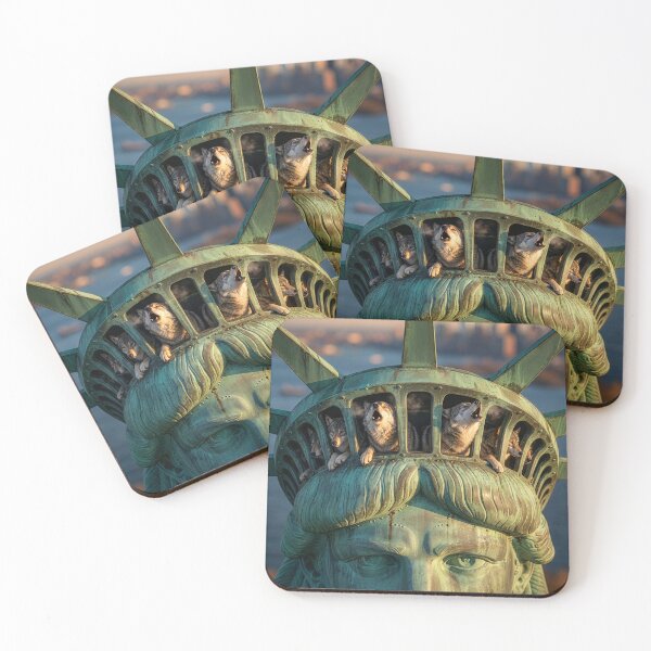 Item preview, Wolves in the Statue of Liberty designed and sold by Tridentulus.