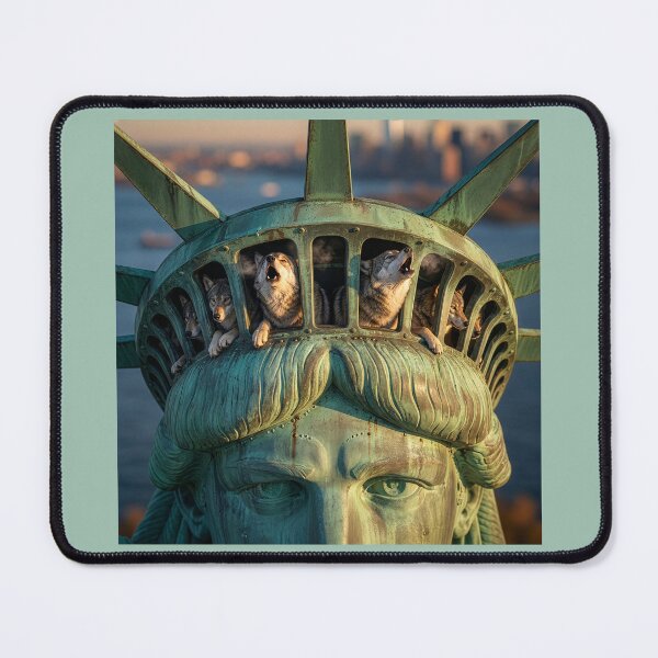 Item preview, Wolves in the Statue of Liberty designed and sold by Tridentulus.