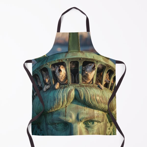 Item preview, Wolves in the Statue of Liberty designed and sold by Tridentulus.