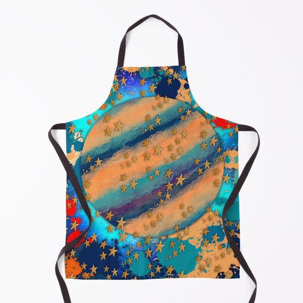 Item preview, Cosmic Nebula Planet - Gold Stars Abstract Splatter designed and sold by TheArtOfTreble.