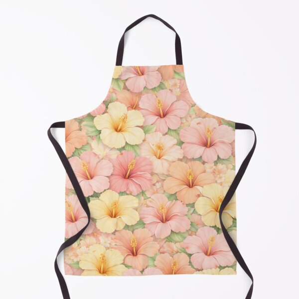 Item preview, Pastel Hawaiian Hibiscus Tropical Pattern designed and sold by Myra365Art.