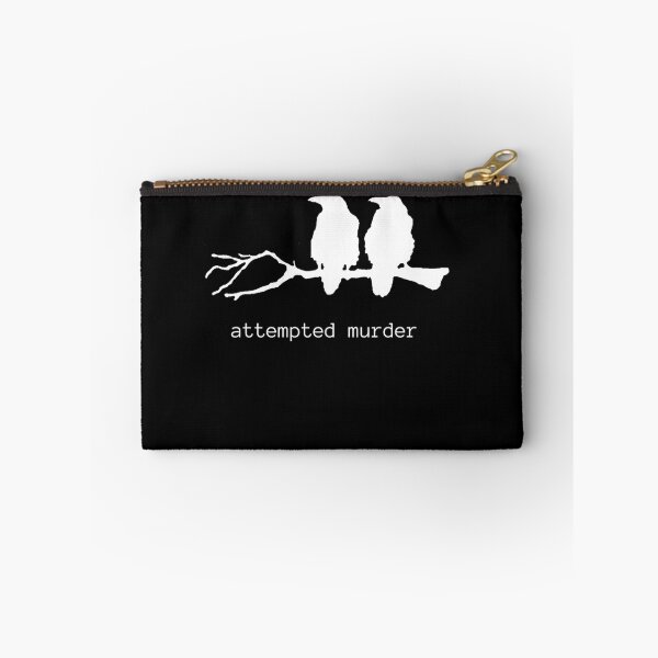 Item preview,  Attempted Murder Funny Crow Bird(White Text) designed and sold by kwalia.