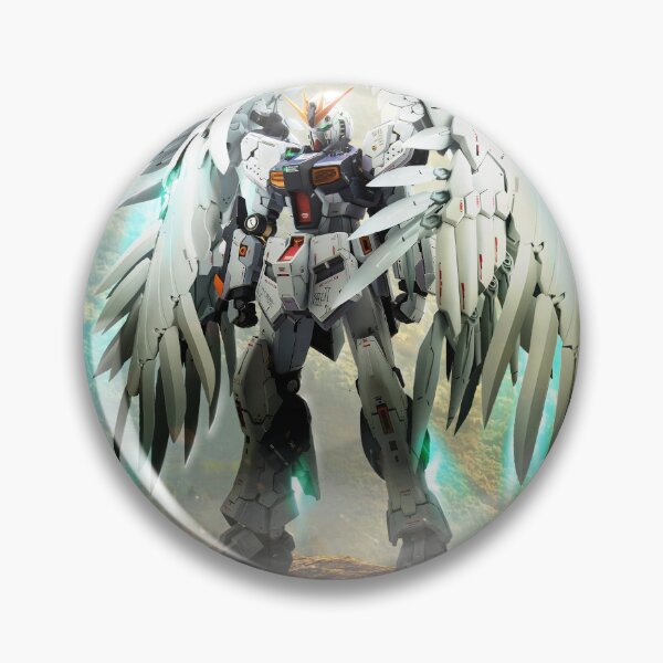 Item preview, wing nu gundam illustration digital art designed and sold by sabartgunpla.