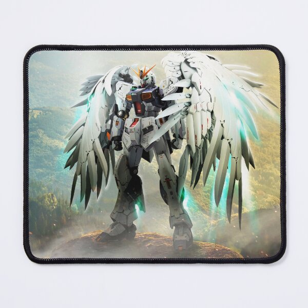 Item preview, wing nu gundam illustration digital art designed and sold by sabartgunpla.