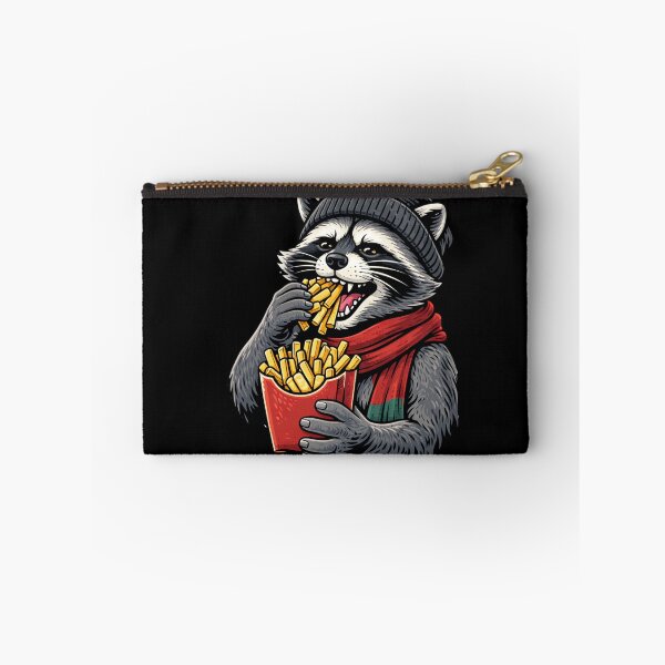 Item preview, Fries Raccoon – Funny Street Food Urban Aesthetic Art designed and sold by ColorSplash123.