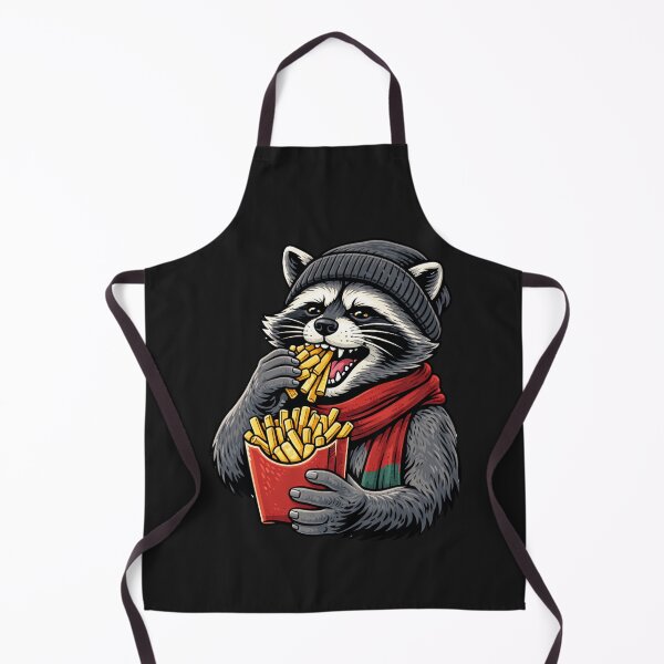 Item preview, Fries Raccoon – Funny Street Food Urban Aesthetic Art designed and sold by ColorSplash123.