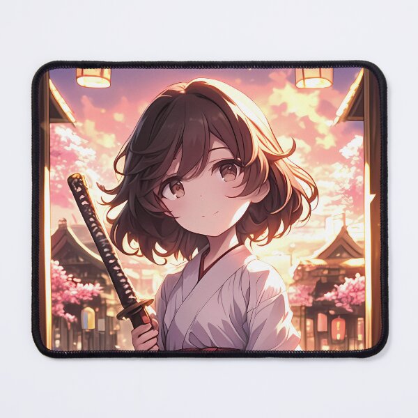 Item preview, Yukari Akiyama Girls Und Panzer Sunset Yukata Chibi designed and sold by TanglenRabbit.