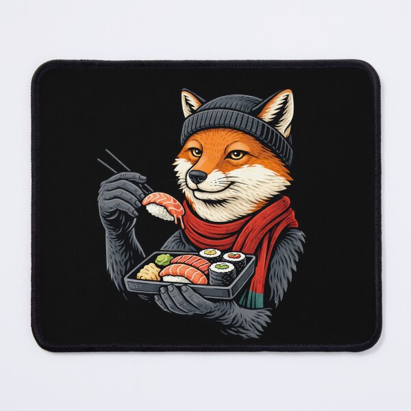 Item preview, Sushi Fox – Minimal Foodie Streetwear Aesthetic Art designed and sold by ColorSplash123.