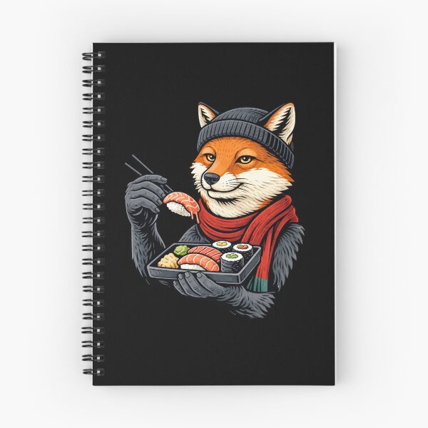 Item preview, Sushi Fox – Minimal Foodie Streetwear Aesthetic Art designed and sold by ColorSplash123.