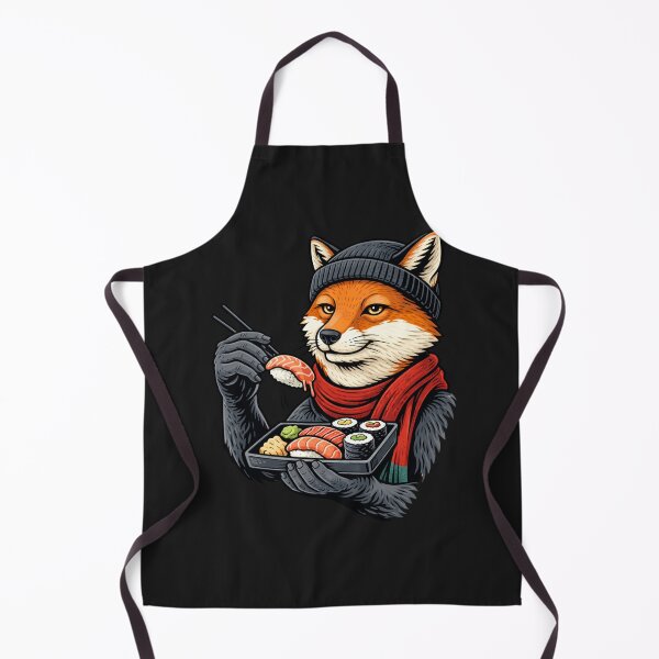 Item preview, Sushi Fox – Minimal Foodie Streetwear Aesthetic Art designed and sold by ColorSplash123.