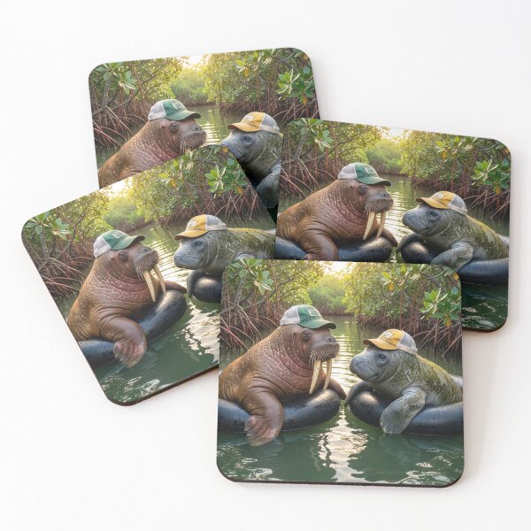 Item preview, Wally, the Walrus, Befriends a Manatee designed and sold by Tridentulus.
