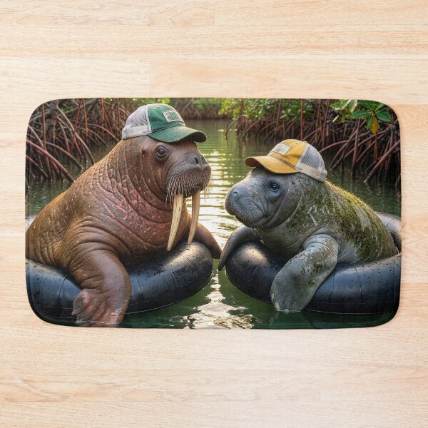 Item preview, Wally, the Walrus, Befriends a Manatee designed and sold by Tridentulus.