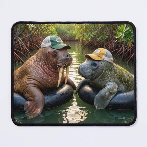 Item preview, Wally, the Walrus, Befriends a Manatee designed and sold by Tridentulus.