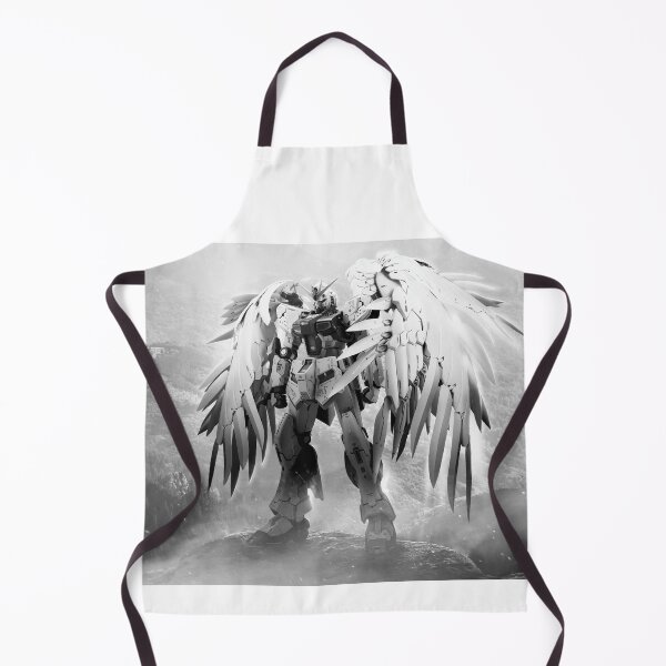 Item preview, black white wing nu gundam illustration digital art designed and sold by sabartgunpla.