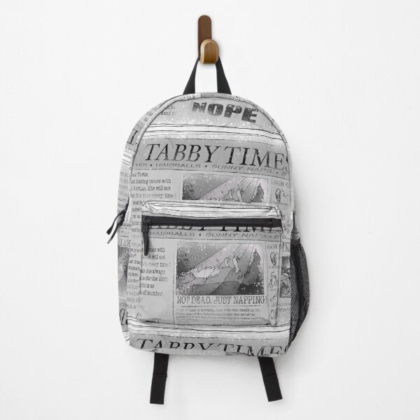 Item preview, Tabby Times White Cat Newspaper - Funny Feline Parody designed and sold by TheArtOfTreble.