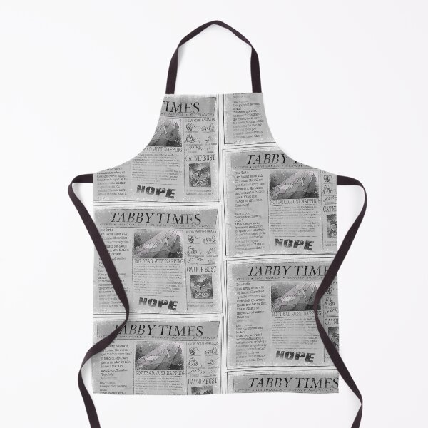 Item preview, Tabby Times White Cat Newspaper - Funny Feline Parody designed and sold by TheArtOfTreble.
