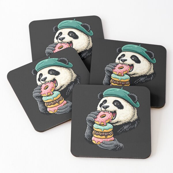 Item preview, Donut Panda – Modern Minimal Foodie Aesthetic Art designed and sold by ColorSplash123.