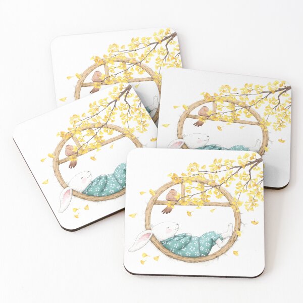 Item preview, Siesta in the shade of the ginkgo designed and sold by genoveva ilustracion.