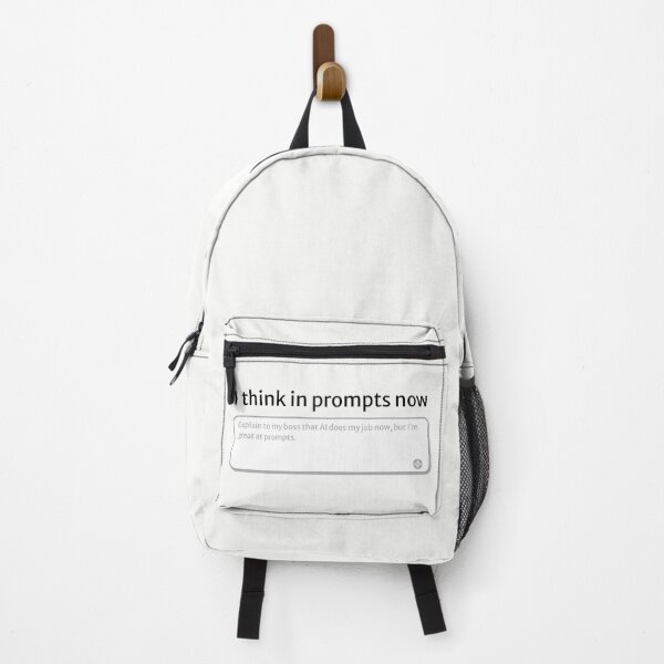 Item preview, I Think In Prompts Now, Funny AI Prompt Engineer design, ChatGPT Office Humor designed and sold by TeeTimeMeTime.
