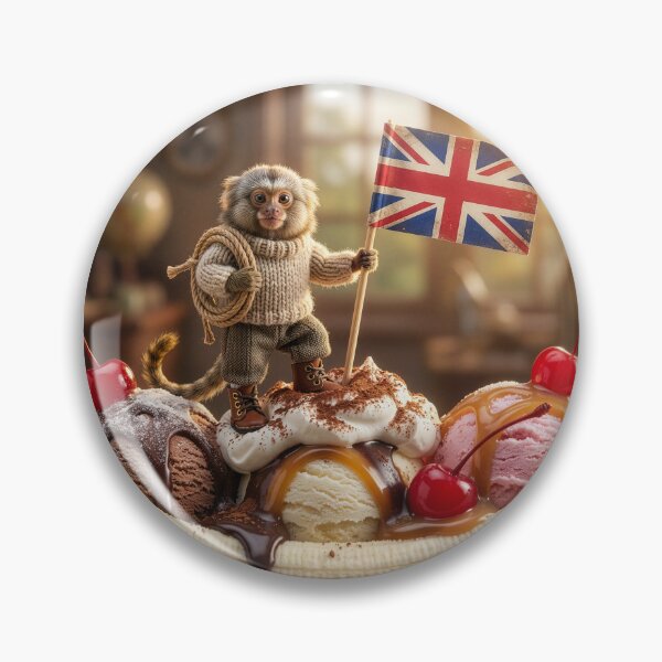 Item preview, Pygmy Marmoset Explorer Climbs a Mighty Banana Split designed and sold by Tridentulus.